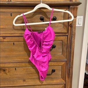 Vibrant Pink One-Piece bodysuit